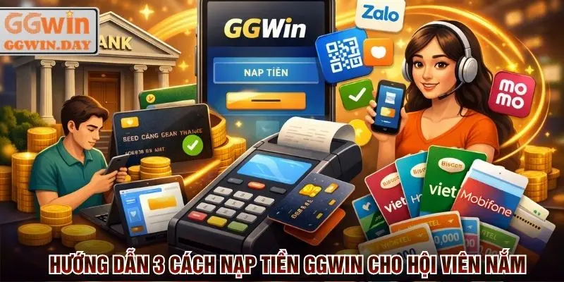 3 Cách Nạp Tiền GGWin Lên Điểm Nhanh - Khuyến Mãi Khủng
